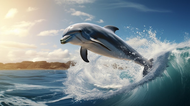 Photo arrière-plan de haute qualité du dauphin