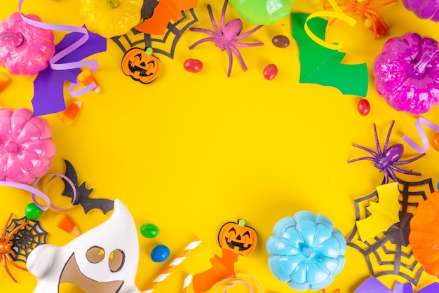 Arrière-plan hautement coloré d'Halloween