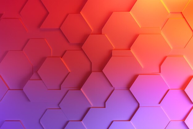 Arrière-plan hexagonal sombre avec couleur de gradient