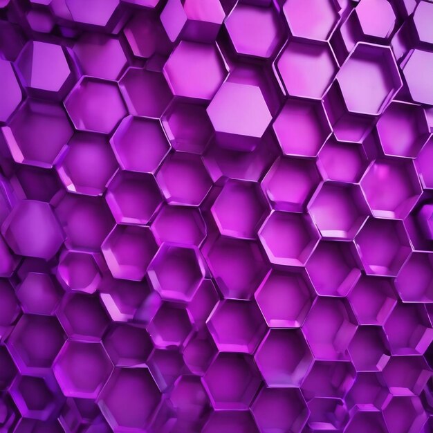 Arrière-plan hexagonal violet