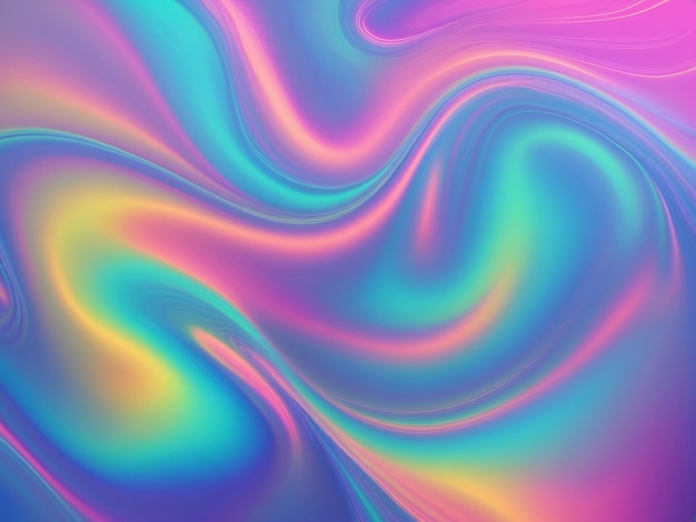 Arrière-plan holographique à la mode Abstrait Arrière-plan abstrait à gradient multicolore
