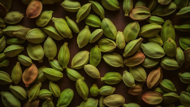 Arrière-Plan Horizontal Épices Cardamome Aromatiques