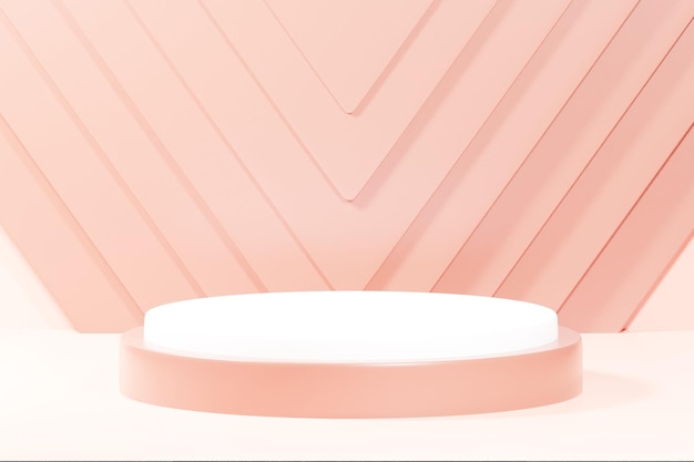 Arrière-plan de l'illustration du podium de rendu 3D