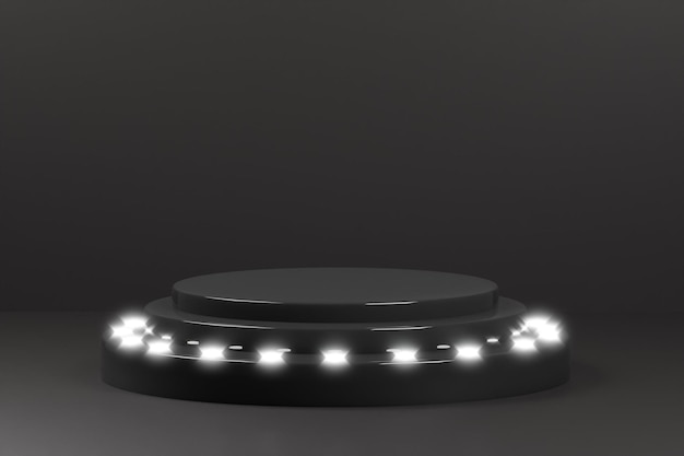 Arrière-plan de l'illustration du podium de rendu 3D