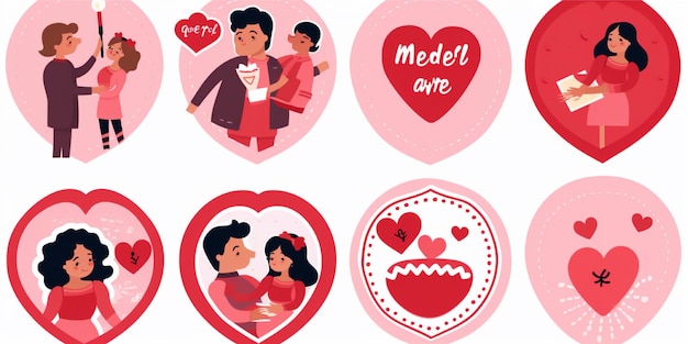 arrière-plan de l'illustration romantique