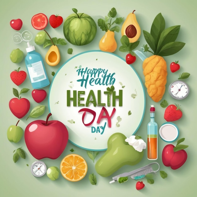 Arrière-plan de l'image de la Journée mondiale de la santé