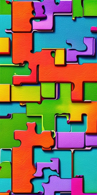 Arrière-plan inspiré du puzzle