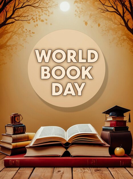 Photo arrière-plan de la journée mondiale du livre