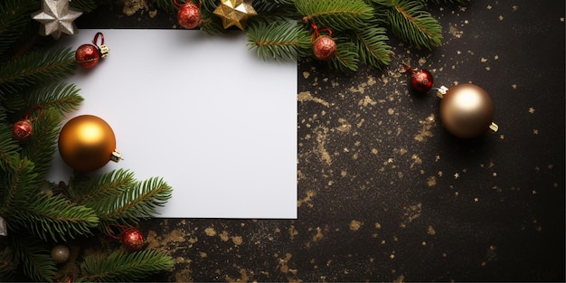 arrière-plan de joyeux noël avec un espace vide pour le texte