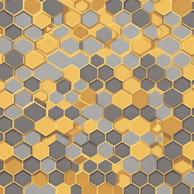 Arrière-plan de ligne hexagonale à style vectoriel libre