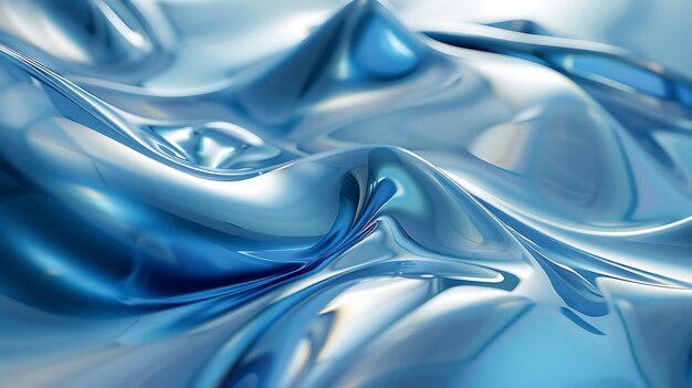 Arrière-plan liquide abstrait bleu et blanc