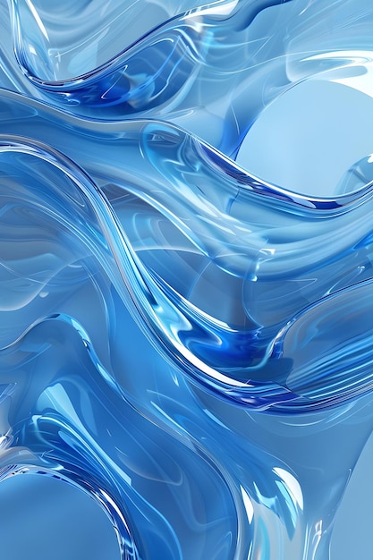 Arrière-plan liquide bleu avec une texture tourbillonnante