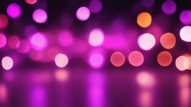 Arrière-plan de lumières floues au bokeh violet