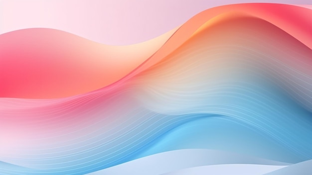 Arrière-plan lumineux de couleur ondulée pastel abstrait