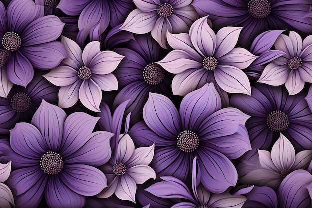 Arrière-plan de mandala violet floral