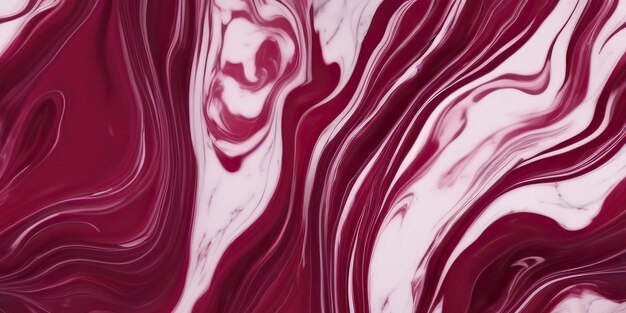 Arrière-plan en marbre liquide Texture liquide fluide Couleurs rouge or noir orange rose blanc