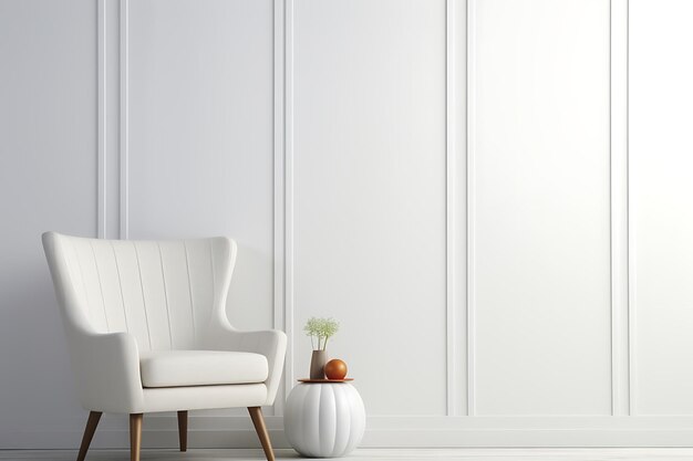 Arrière-plan minimal du produit avec un mur blanc