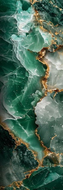 Arrière-plan minimaliste en marbre de jade vert et IA générative