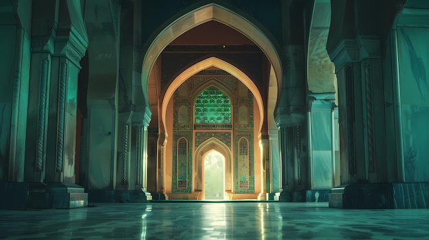 arrière-plan de la mosquée islamique