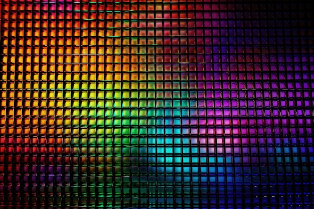 Arrière-plan de motif de grille coloré créé avec la technologie Generative AI