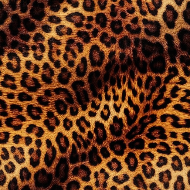 Arrière-plan à motif sans couture à la texture de la fourrure de léopard