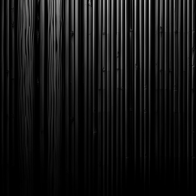 Arrière-plan de mur en bois de bambou noir