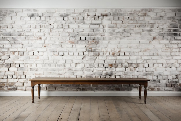 Arrière-plan de mur de briques blanches immaculées avec un éclairage diffuse doux mettant en évidence la texture et la propreté des briques créant un sentiment de simplicité moderne