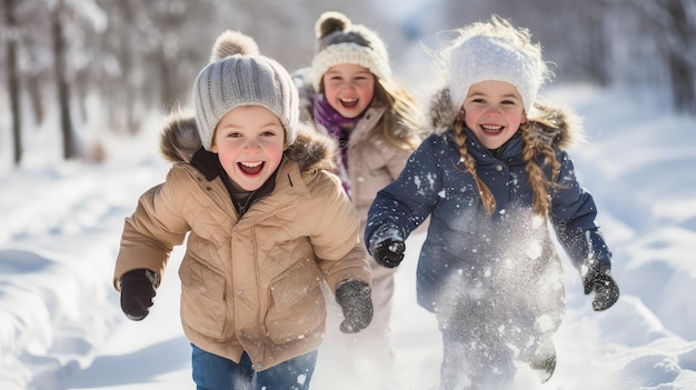 Arrière-plan de neige froide en hiver