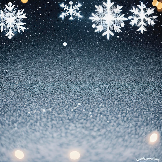 Arrière-plan de Noël avec des flocons de neige abstrait arrière-plan gris flocon de neige