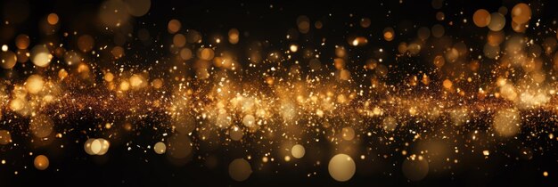 arrière-plan de Noël avec des paillettes et des bokeh