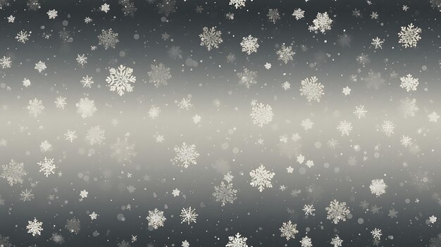 Photo arrière-plan de noël silencieux avec des flocons de neige