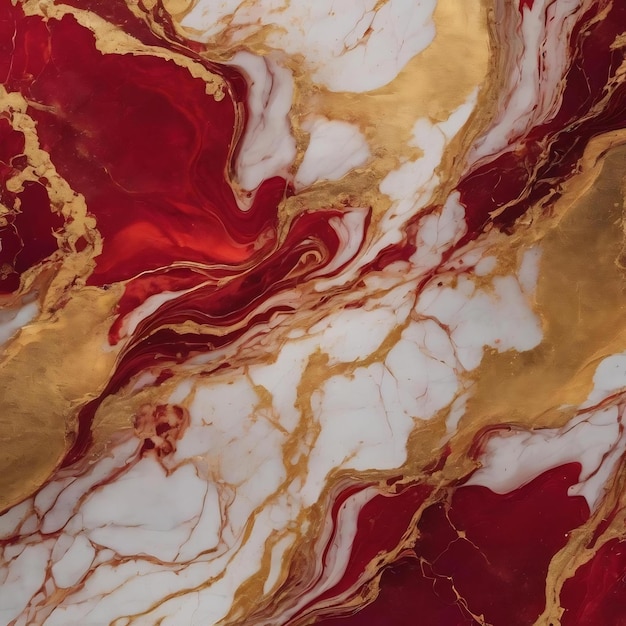 Photo arrière-plan d'œuvres d'art avec des veines rouges et dorées en gradient de marbre
