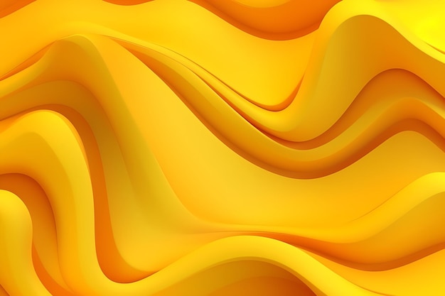 Arrière-plan d'ondes liquides jaunes abstraites