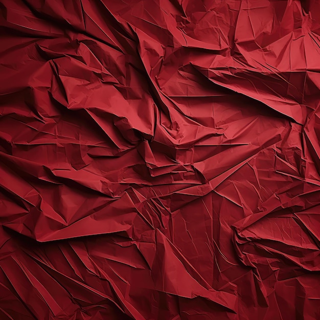 Arrière-plan en papier écrasé rouge d'élégance dynamique