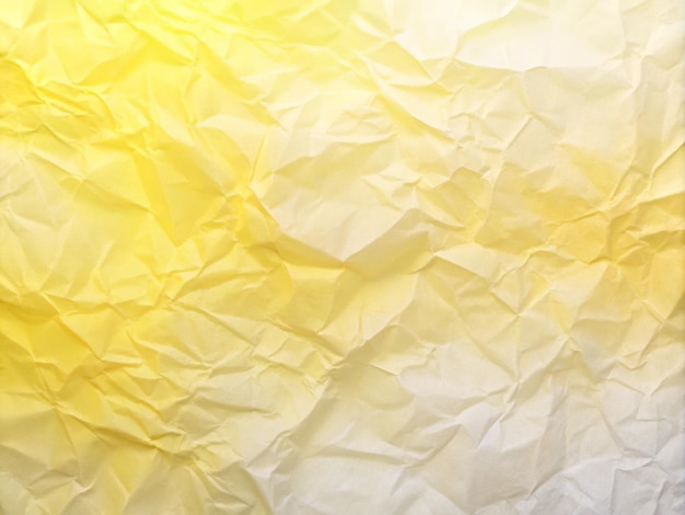 Arrière-plan de papier jaune froissé