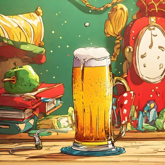 Arrière-plan et papier peint de bière très cool