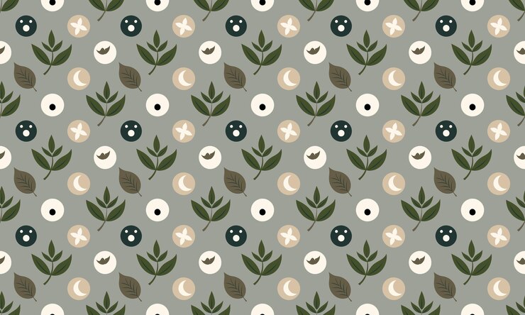 Photo arrière-plan de papier peint à motif sans couture zen design