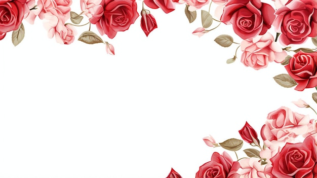 Arrière-plan de papier peint à motifs de roses de couleur florale abstraite