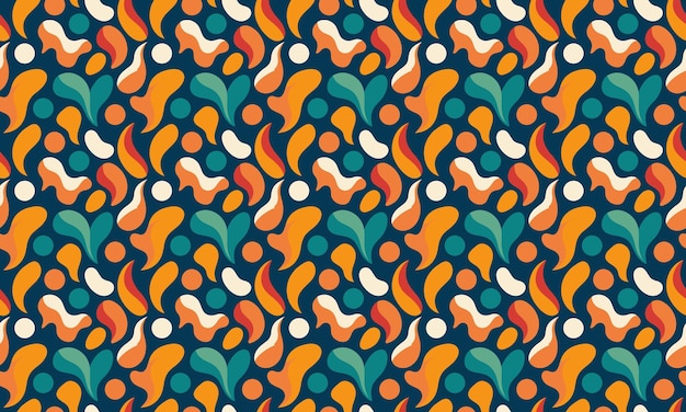 Arrière-plan de papier peint à motifs sans couture de conception organique
