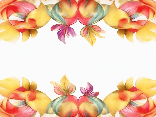 Arrière-plan de papillon floral de meilleure qualité papier peint hyper réaliste modèle de bannière d'image