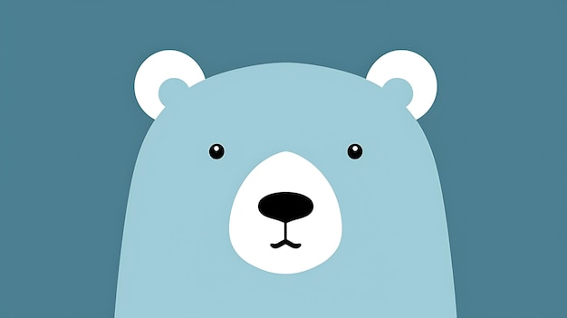 arrière-plan pastel de dessin animé d'ours mignon