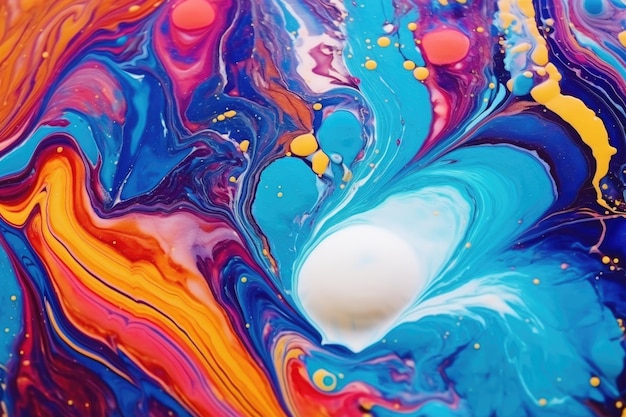 Arrière-plan de peinture fluide abstraite aux couleurs vives