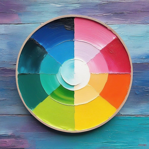 Photo arrière-plan de peinture à l'huile abstraite taches multicolores de peintures à l' huile