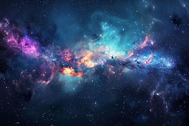 Arrière-plan photoréaliste de la galaxie