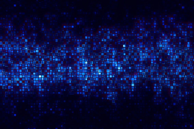 Arrière-plan de pixels bleus à la mode abstrait