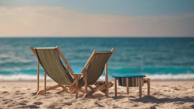 Arrière-plan de plage d'été pris dans le style bokeh