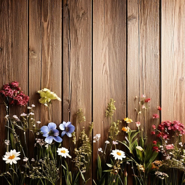 Photo arrière-plan en planche de bois