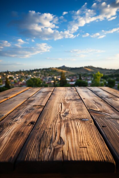 Photo arrière-plan planche planche texture bois table en bois vide blanc mur bureau surface du sol