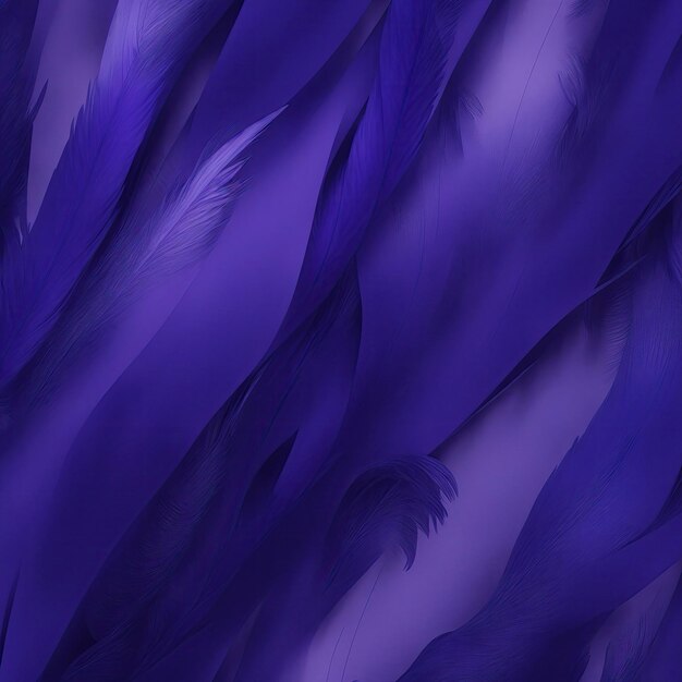 Arrière-plan avec des plumes douces violettes et bleues élégantes.