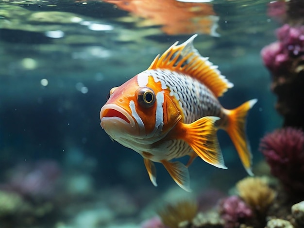 arrière-plan des poissons d'aquarium